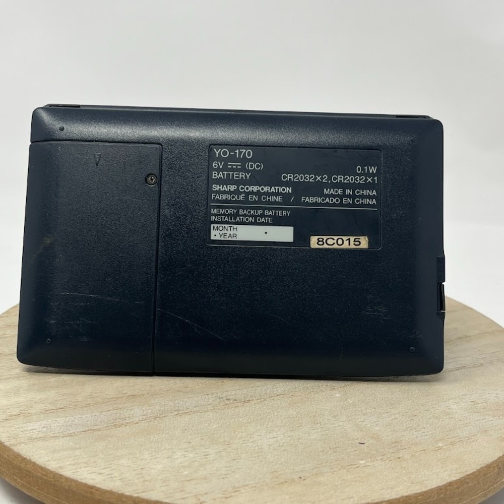 Sharp YO-170 Electronic Organizer 128KB – Untested – Battery Needed – Vintage PD - Picture 2 of 9